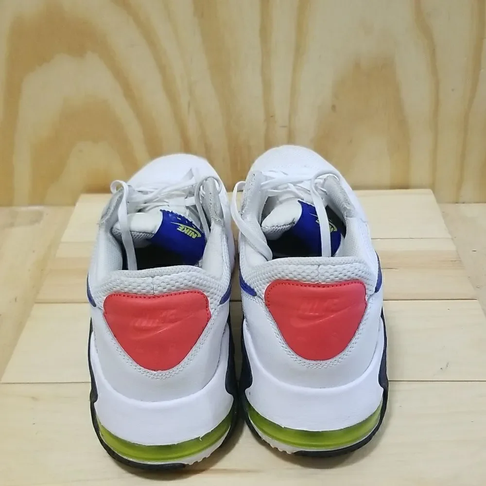 NIKE AIR MAX EXCEE MEN'S SHOES 2019 WHITE BLUE BRIGHT CACTUS SZ- 9 1/2